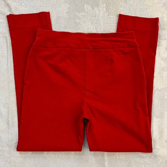 CHICO'S Red Slim Ankle Skinny Casual Pants Slacks Size 4R - Picture 4 of 11